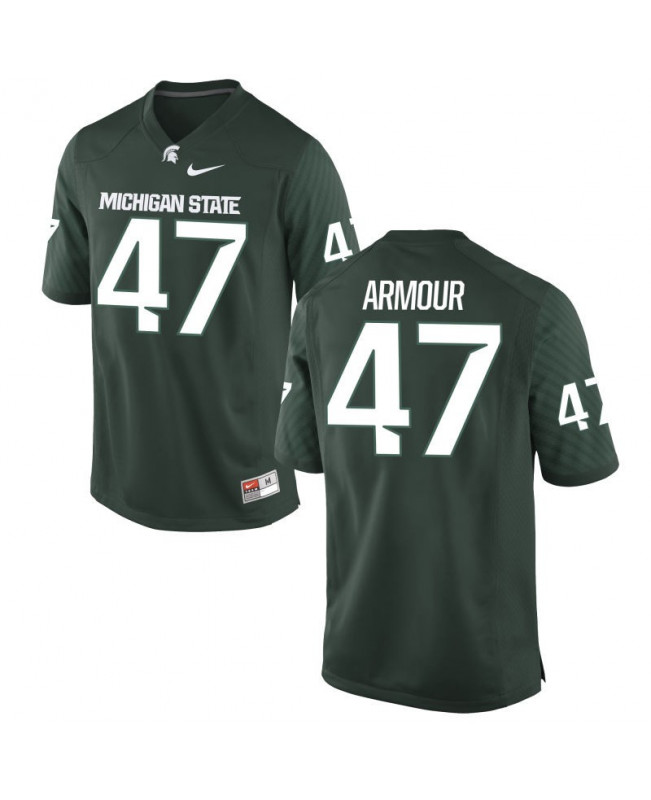 Men's Michigan State Spartans #47 Ryan Armour NCAA Nike Authentic Green College Stitched Football Jersey UB41Y35IV